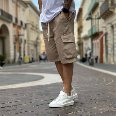 Bermuda tasconato beige - FLAG STORE